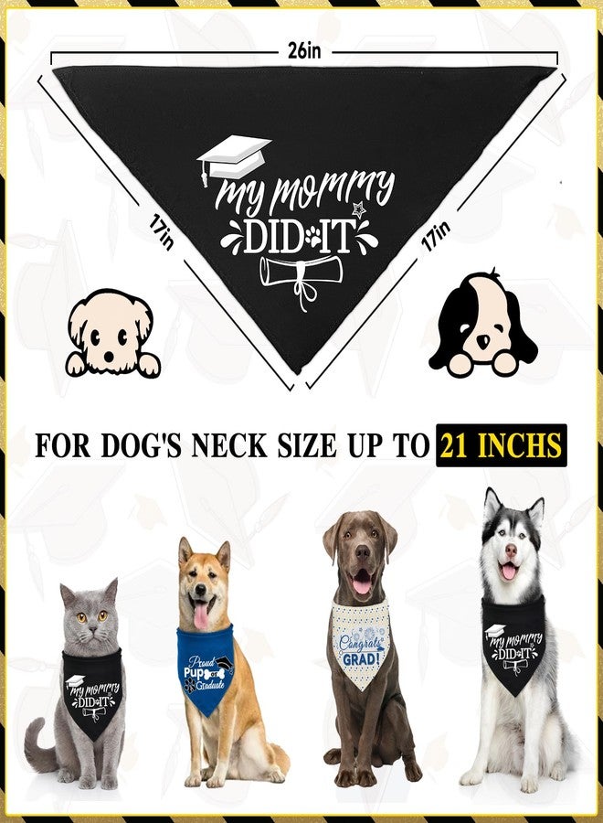 Bolake 3 Pack Dog Graduation Bandanas Reversible Doggy Graduations Cap and Gown Adjustable Graduat Pet Triangle Scarf Outfit Costume for Small Medium Large Dogs - Image 4
